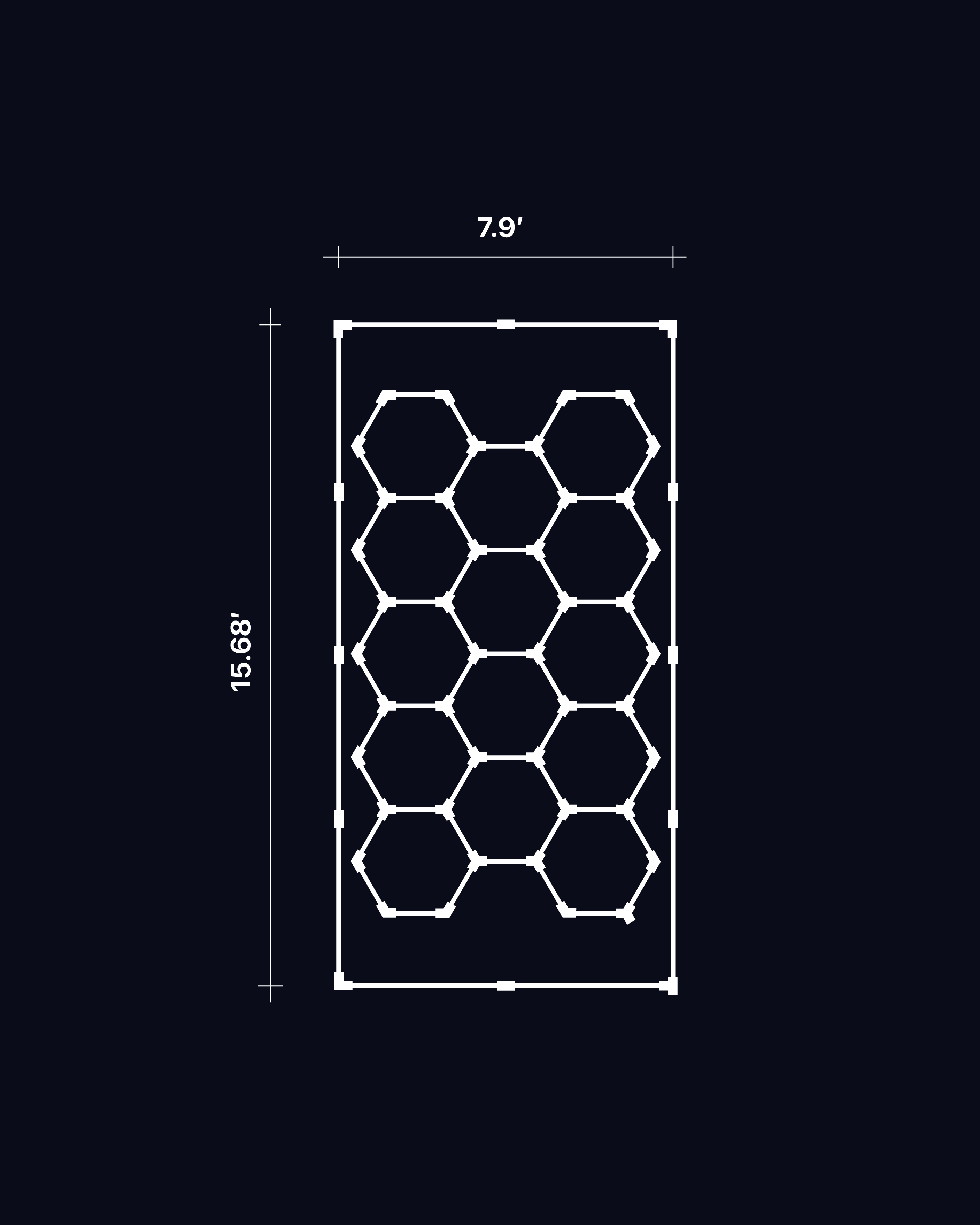 14 Hex with Border Set