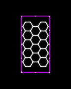 14 Hex with Pink Border Set