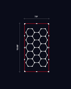 14 Hex with Red Border Set